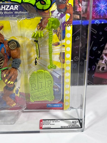 Vintage 1992 TMNT MOC RAHZAR Black Nose Graded AFA 80+ Playmates