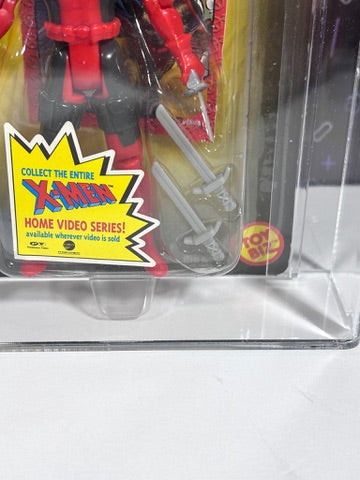 DEADPOOL 1992 Toybiz Marvel X-Men MOC Action Figure Graded CAS 80 WOLVERINE CARD