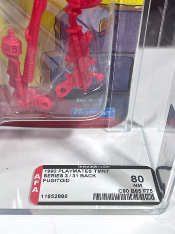 Vintage 1990 TMNT MOC FUGITOID Graded AFA 80 Playmates