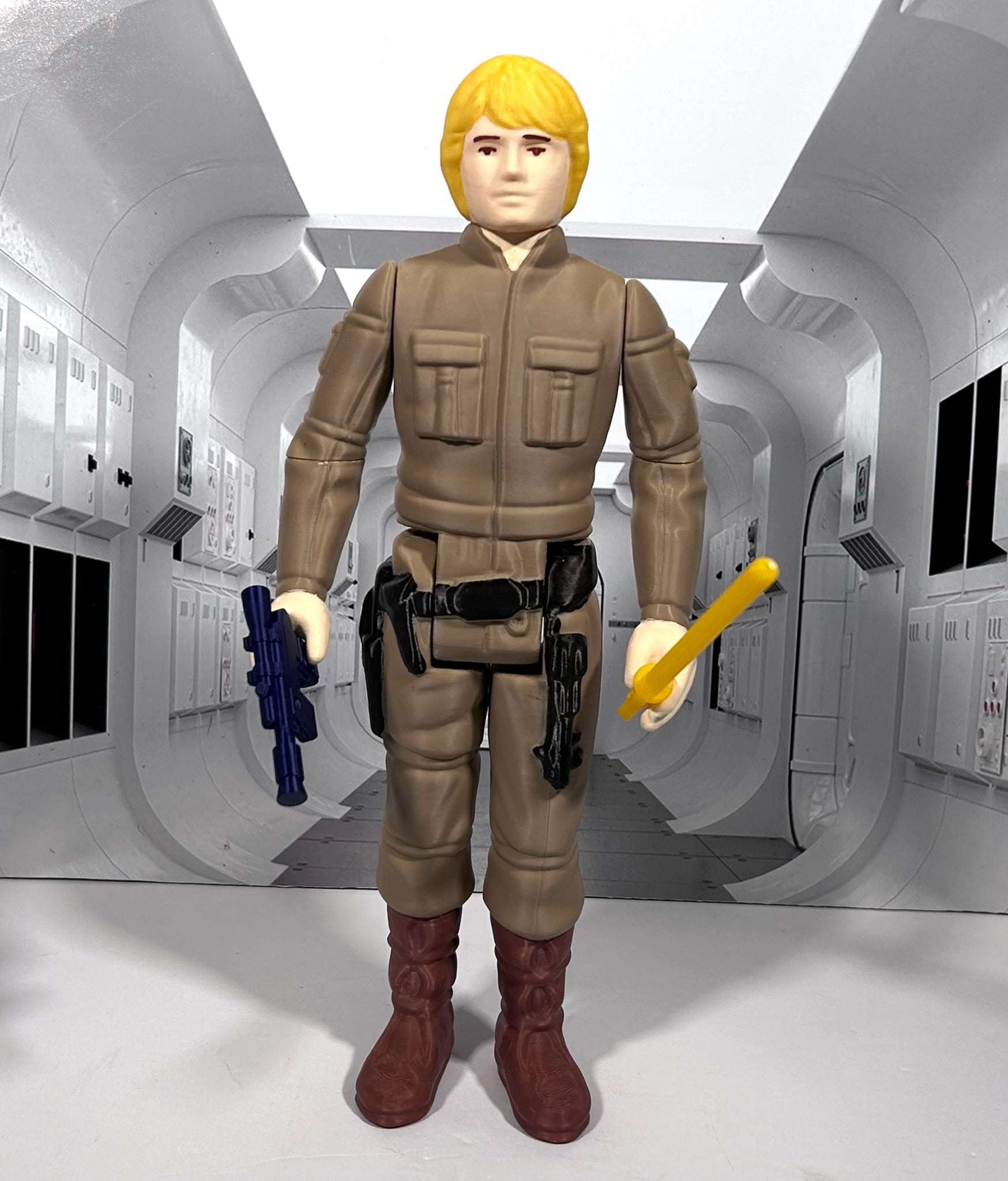 Star Wars Custom Vintage Kenner Style 11" Bespin LUKE SKYWALKER Figure 3D Print