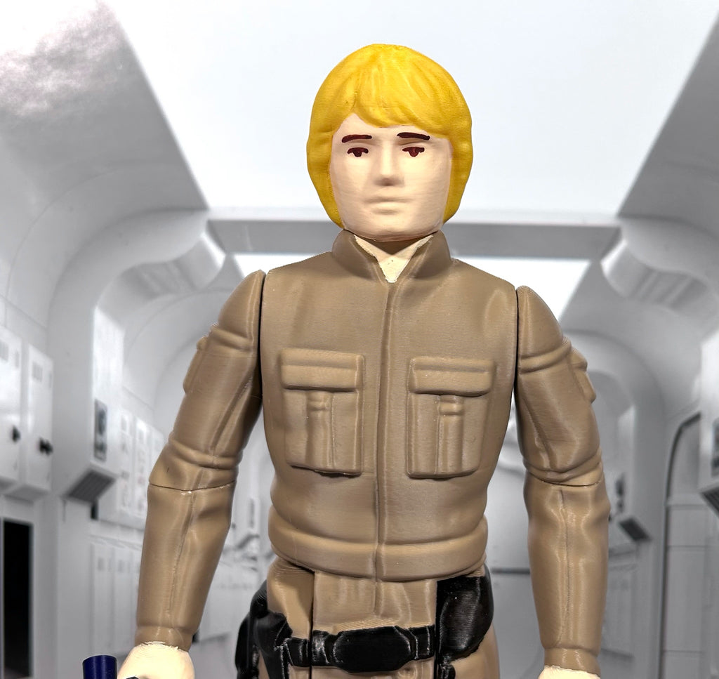 Star Wars Custom Vintage Kenner Style 11" Bespin LUKE SKYWALKER Figure 3D Print