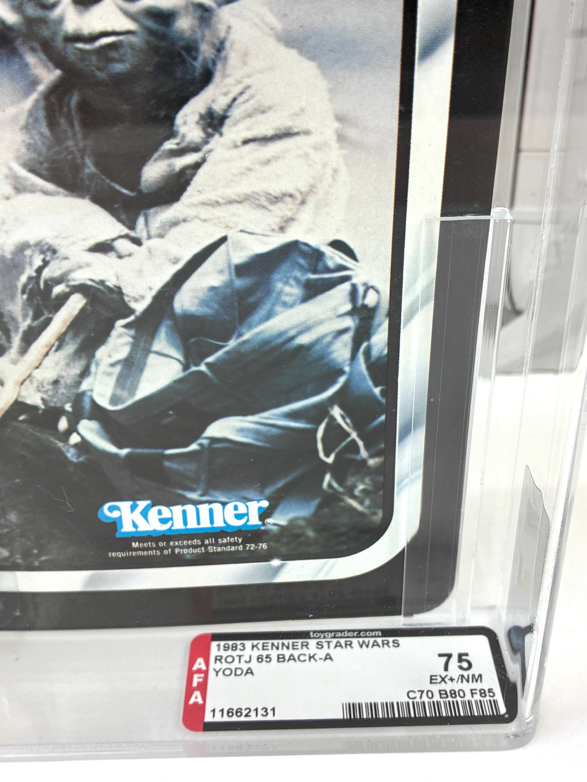 STAR WARS KENNER 1983 YODA ACTION FIGURE GRADED AFA 75 VINTAGE