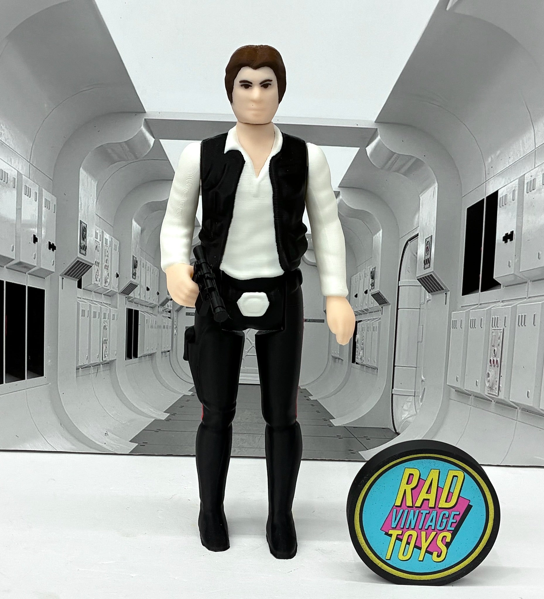 Star Wars Custom Kenner Style 11" Han Solo Small Head 3D Printed Figure