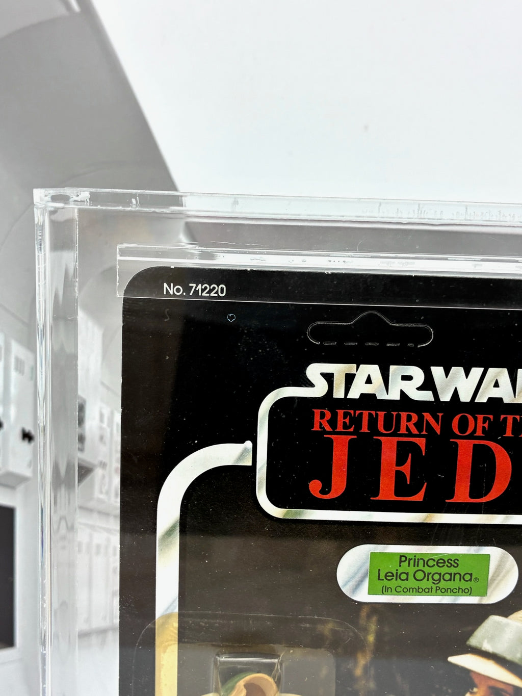 Vintage Star Wars 1984 Kenner LEIA PONCHO MOC ROTJ AFA Graded 80