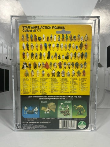 Vintage Star Wars 1984 Kenner LEIA PONCHO MOC ROTJ AFA Graded 85