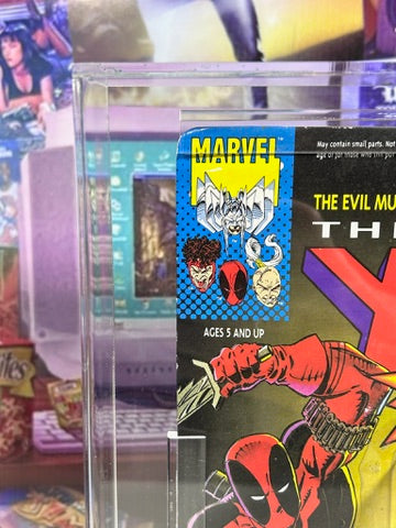 DEADPOOL 1992 Toybiz Marvel X-Men MOC Action Figure Graded CAS 80 WOLVERINE CARD