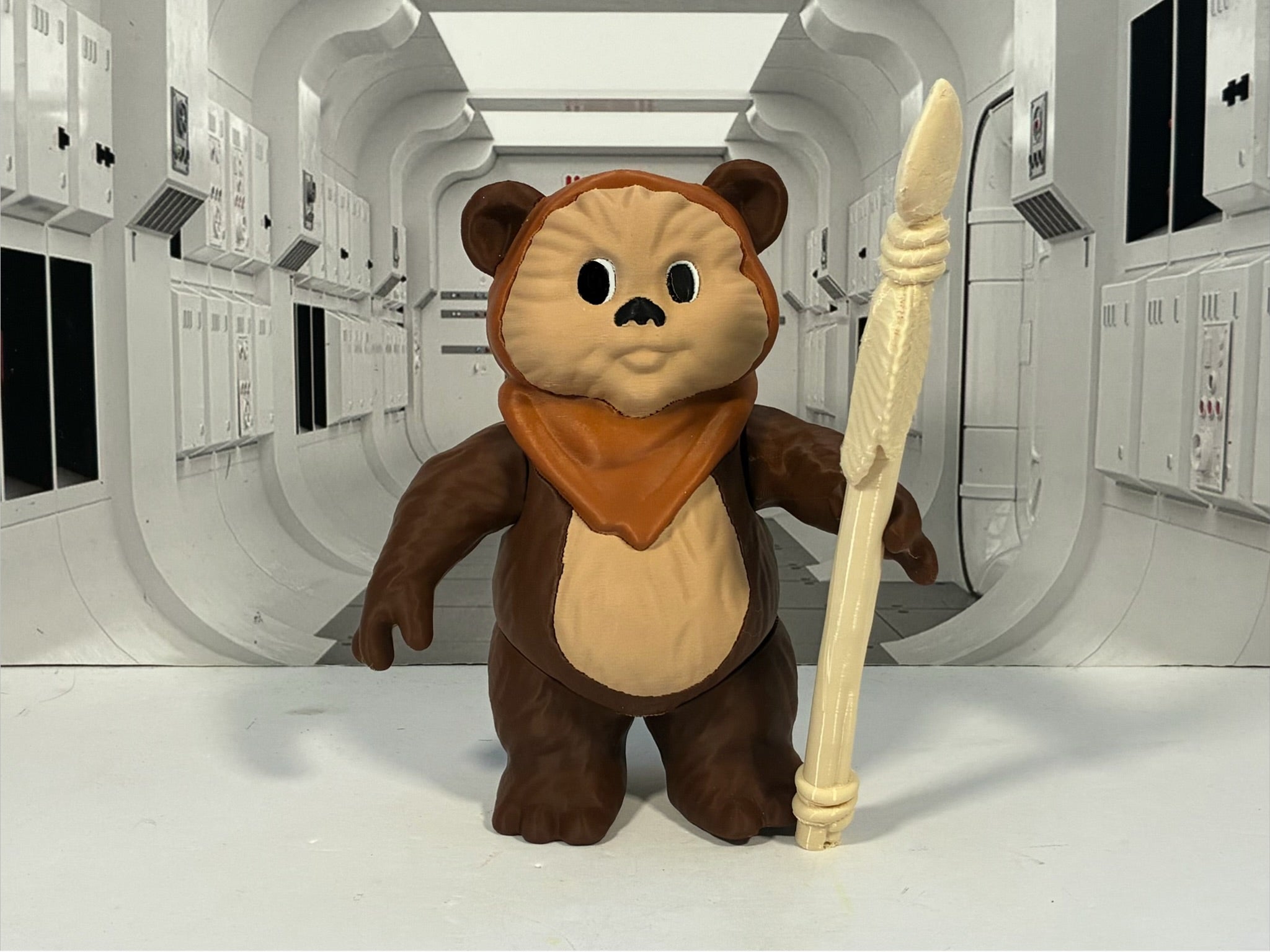 Star Wars Custom Vintage Kenner Style 6" CARTOON WICKET Action Figure 3D Print