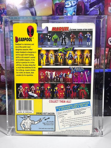 DEADPOOL 1992 Toybiz Marvel X-Men MOC Action Figure Graded CAS 80 WOLVERINE CARD