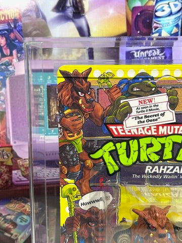 Vintage 1992 TMNT MOC RAHZAR Black Nose Graded AFA 80+ Playmates