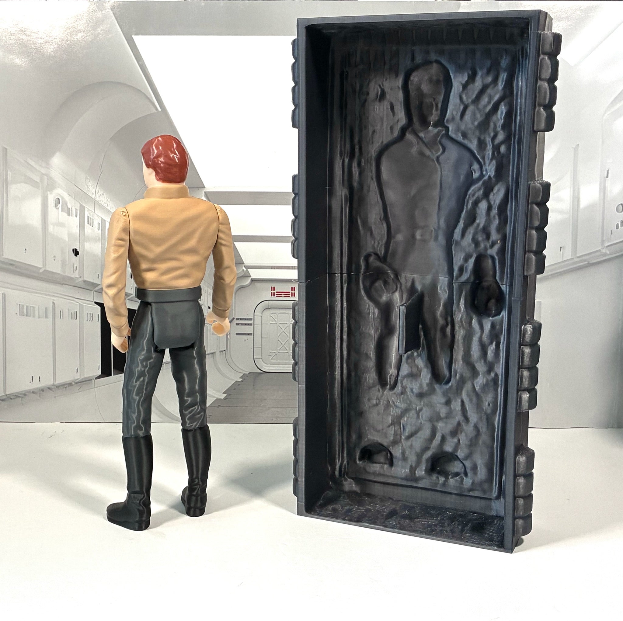 Star Wars Custom Vintage Kenner Style 11" HAN SOLO CARBONITE Action Figure 3D Print