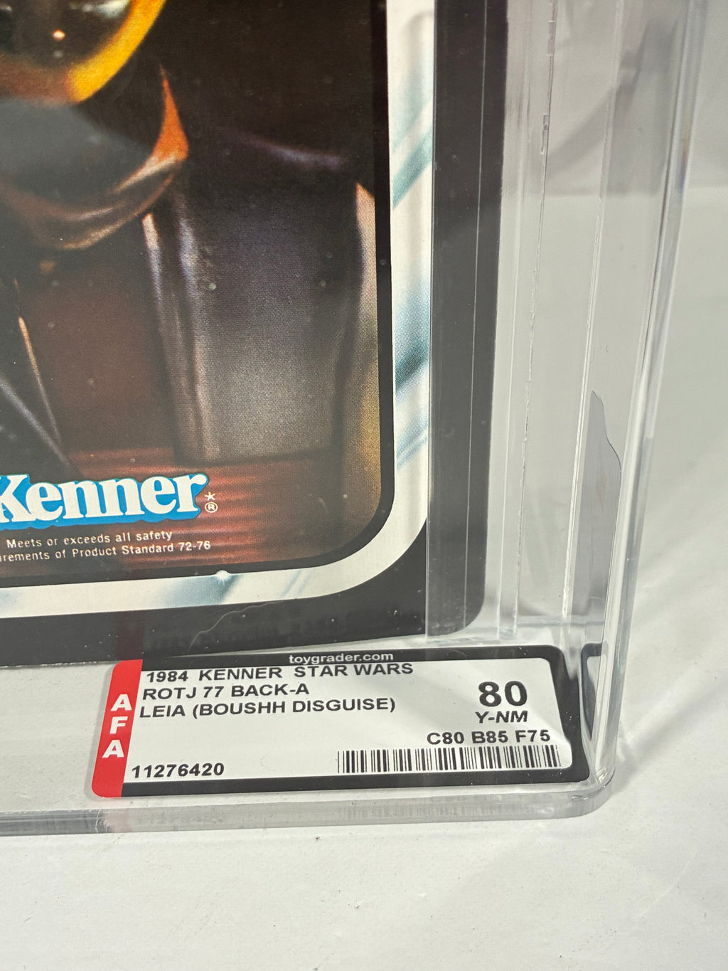 Vintage Star Wars 1983 Kenner LEIA BOUSHH MOC ROTJ AFA Graded 80