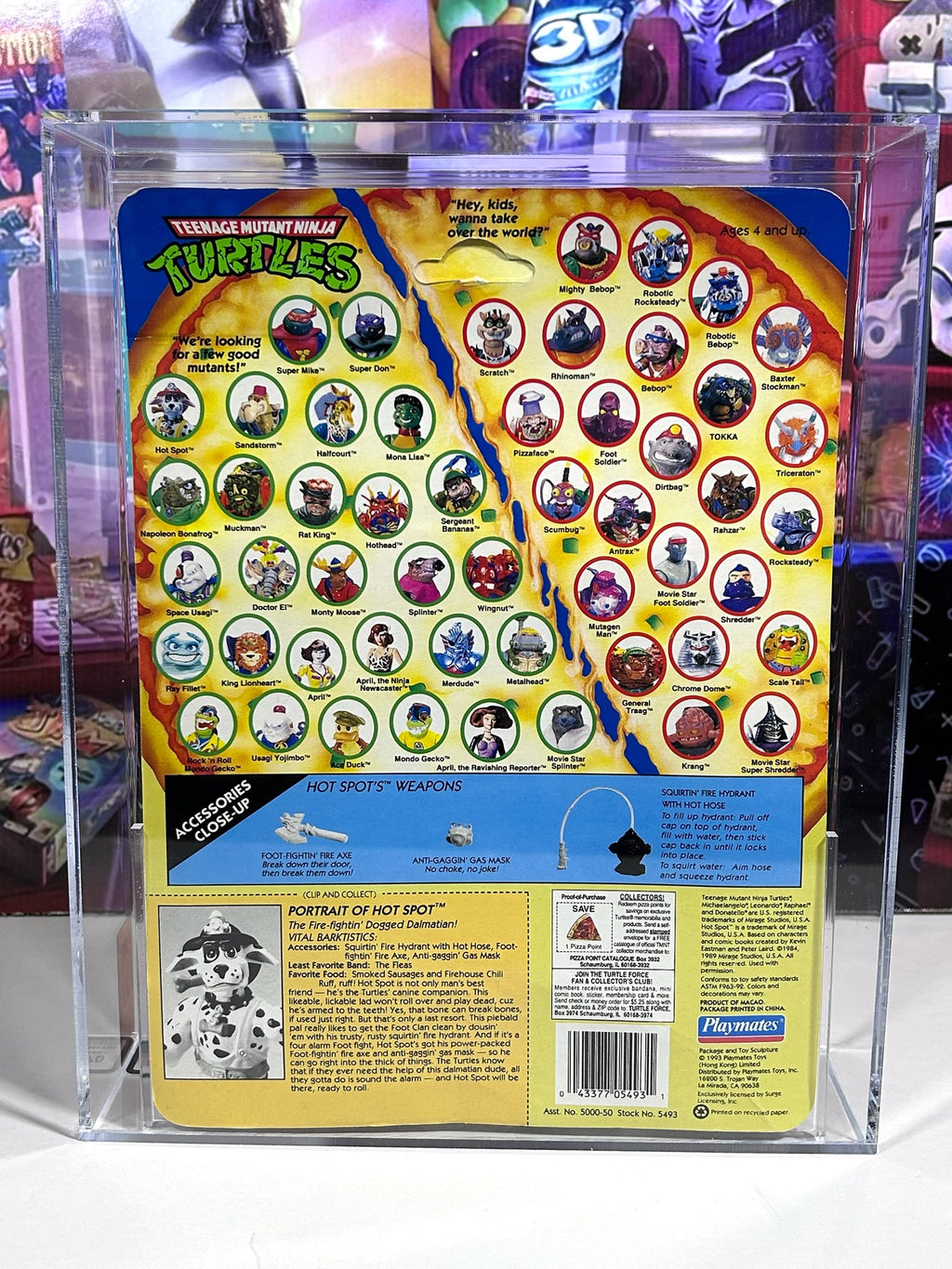 Vintage 1993 TMNT MOC HOT SPOT Graded AFA 70 Playmates