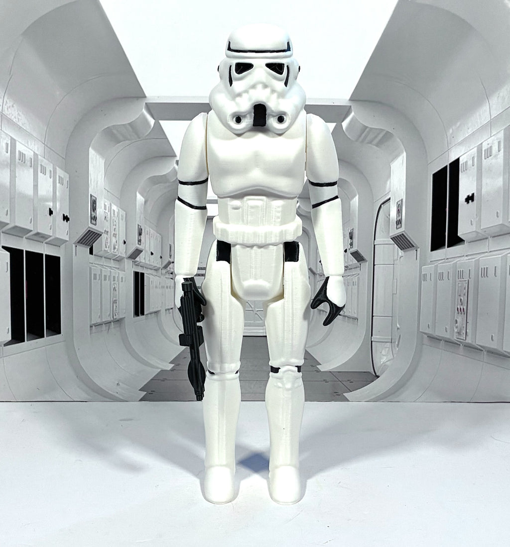 Star Wars Custom Vintage Kenner Style 11" STORMTROOPER Action Figure 3D Print