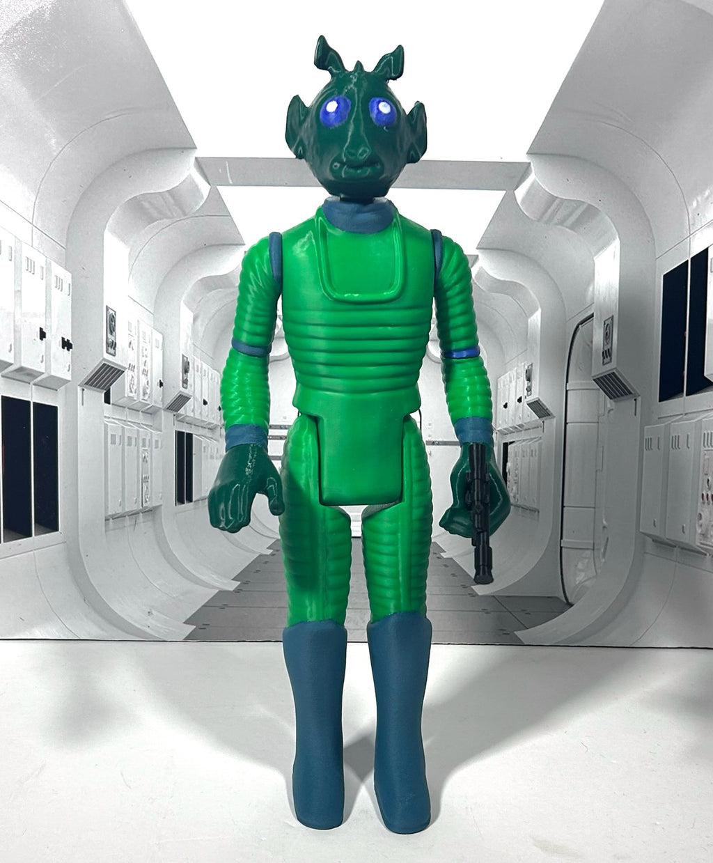 Star Wars Custom Vintage Kenner Style 11" GREEDO Action Figure 3D Print