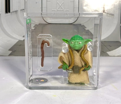 STAR WARS Kenner 1980 YODA APPLE HEAD Brown Snake Figure GRADED AFA 75 VINTAGE
