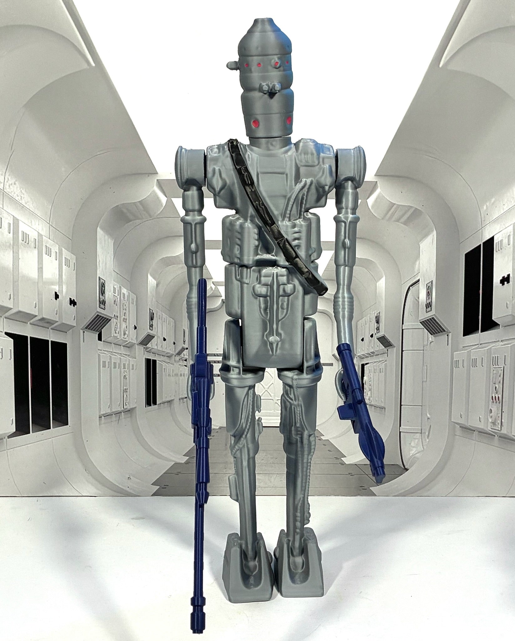 Star Wars Custom Vintage Kenner Style 13" IG-88 Action Figure 3D Print