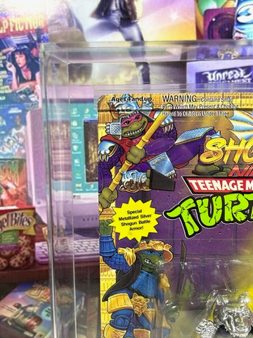 Vintage 1994 TMNT MOC Shogun DONATELLO BLACK ACC V1 Graded AFA 75 Playmates