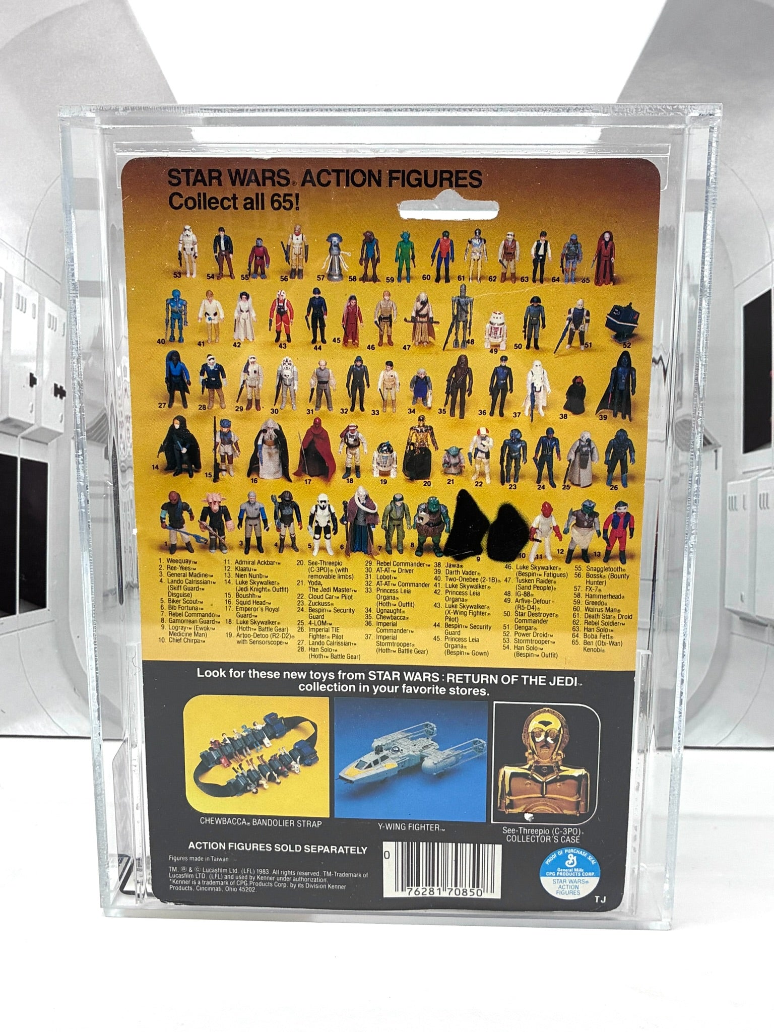 Vintage Star Wars 1983 ROTJ Leia Boushh  MOC AFA Graded 80+