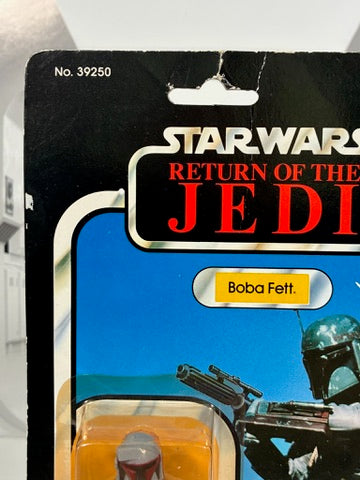 Vintage Star Wars 1983 Kenner BOBA FETT 77A Desert Scene MOC