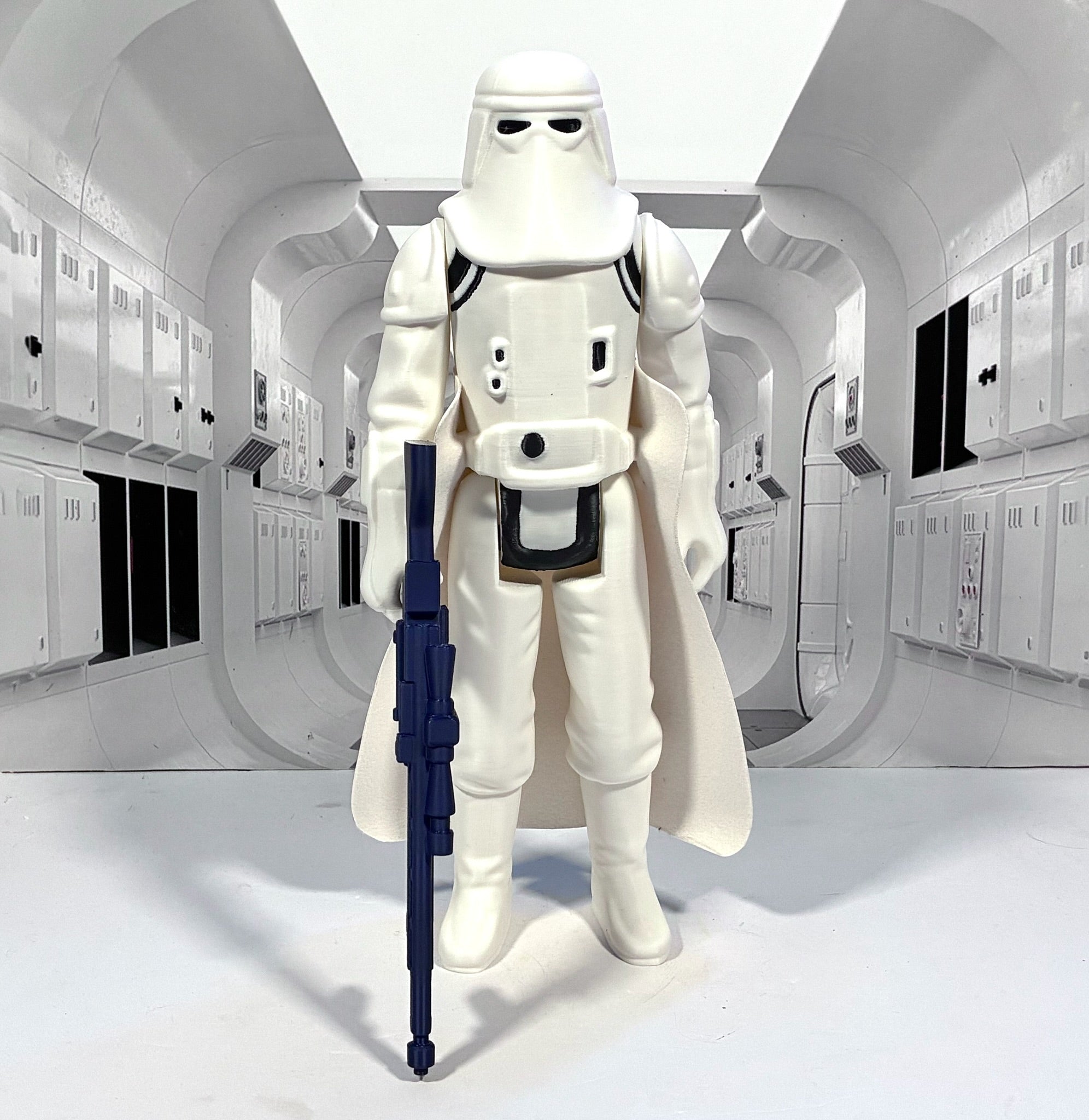 Star Wars Custom Vintage Kenner Style 11" SNOWTROOPER Action Figure 3D Print