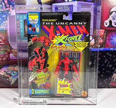 DEADPOOL 1992 Toybiz Marvel X-Men MOC Action Figure Graded CAS 80 WOLVERINE CARD