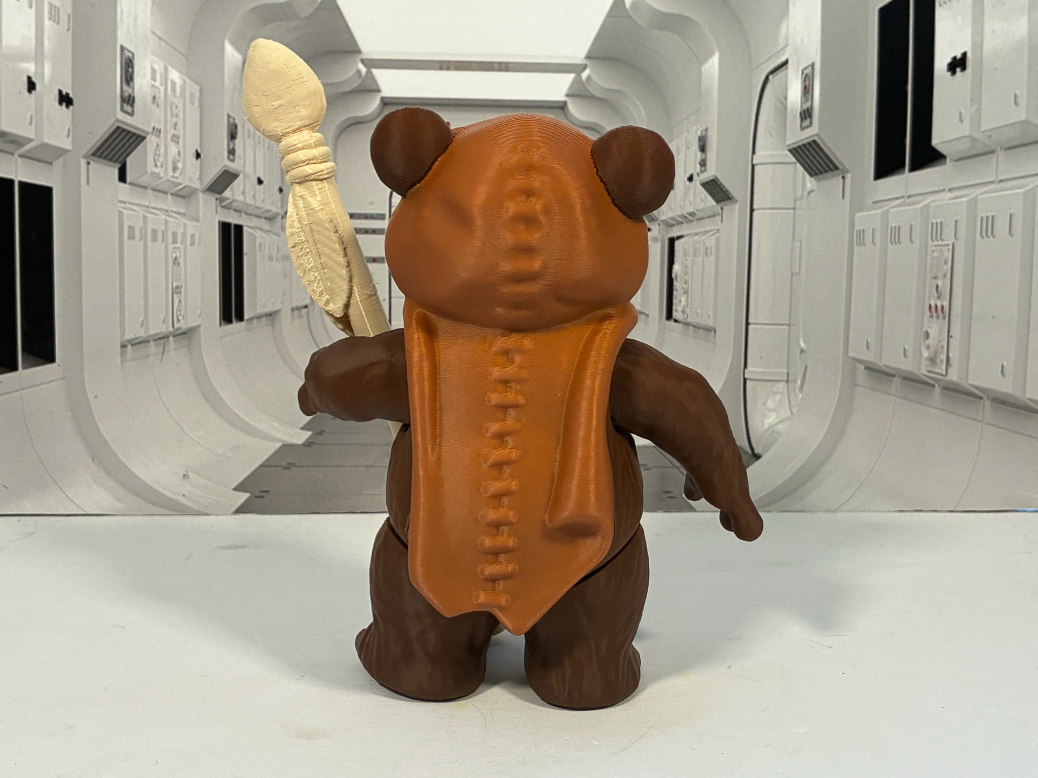 Star Wars Custom Vintage Kenner Style 6" CARTOON WICKET Action Figure 3D Print