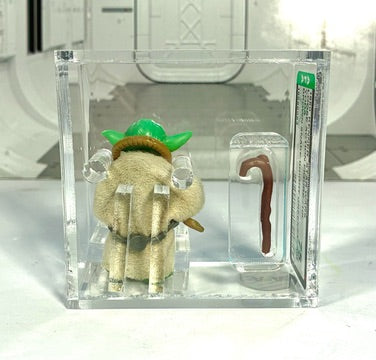 STAR WARS Kenner 1980 YODA APPLE HEAD Brown Snake Figure GRADED AFA 75 VINTAGE
