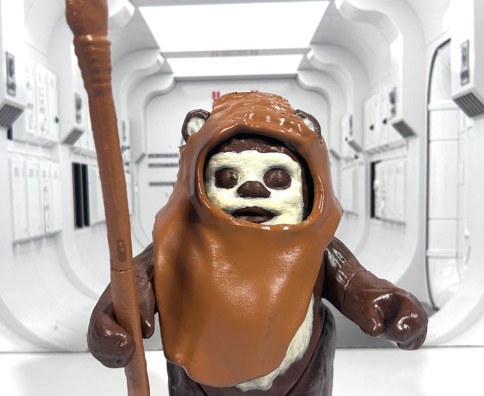 Star Wars Custom Vintage Kenner Style 6" WICKET Action Figure 3D Print