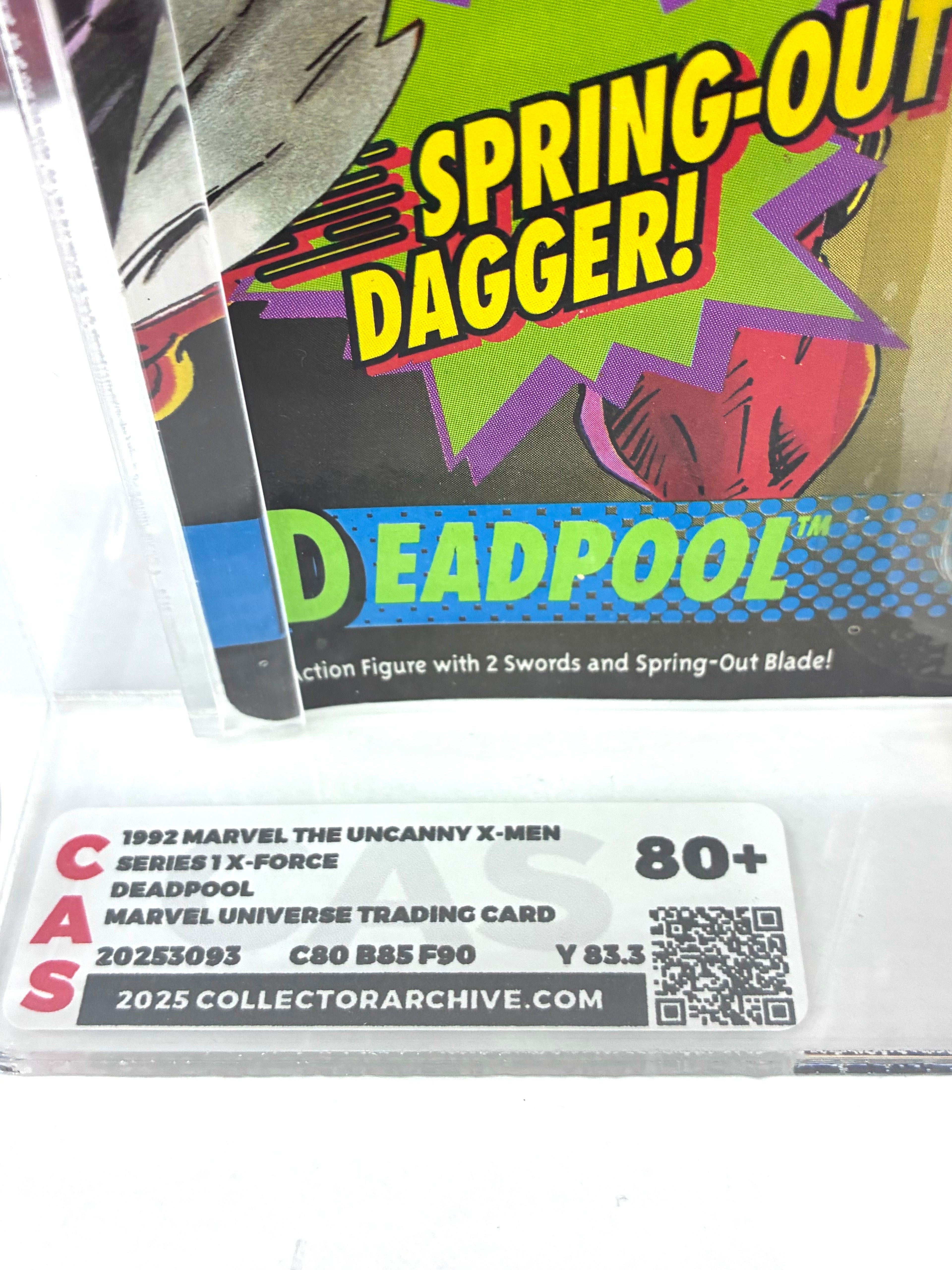 DEADPOOL 1992 Toybiz Marvel X-Men MOC Action Figure Graded CAS 80+