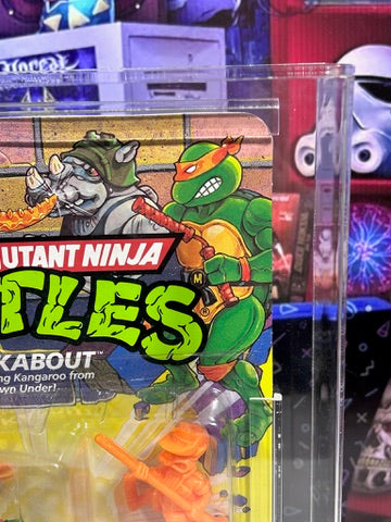Vintage 1991 TMNT MOC WALKABOUT 46 Back Series 4 Graded CAS 80 Playmates