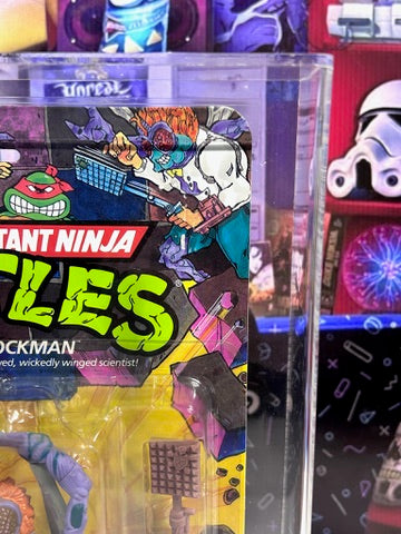 Vintage 1989 TMNT MOC BAXTER STOCKMAN 14 Back Series 2 Graded UKG 85 Playmates