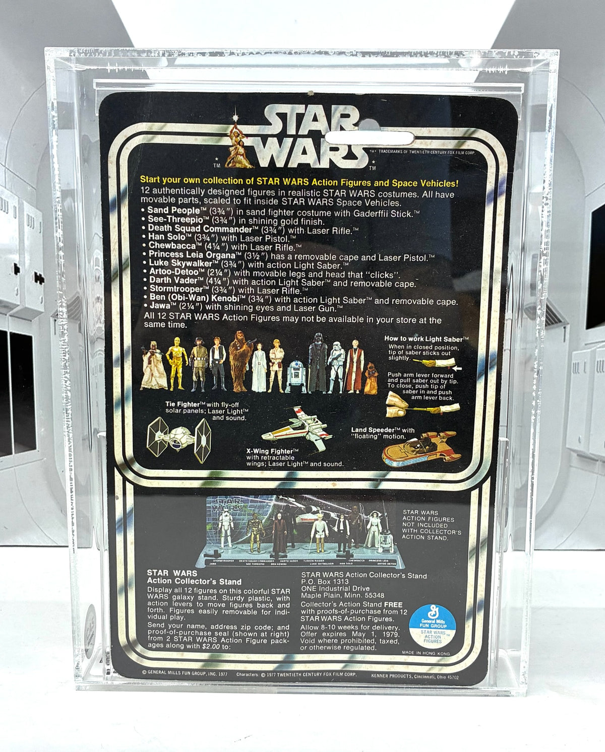 Vintage Star Wars 1977 Kenner 12B Stormtrooper TAKARA MOC Graded CAS 75