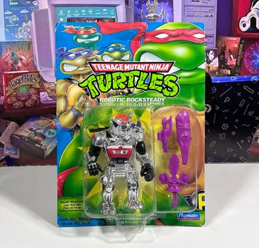 Vintage 1993 TMNT MOC Robotic Rocksteady Teenage Mutant Ninja Turtles Playmates