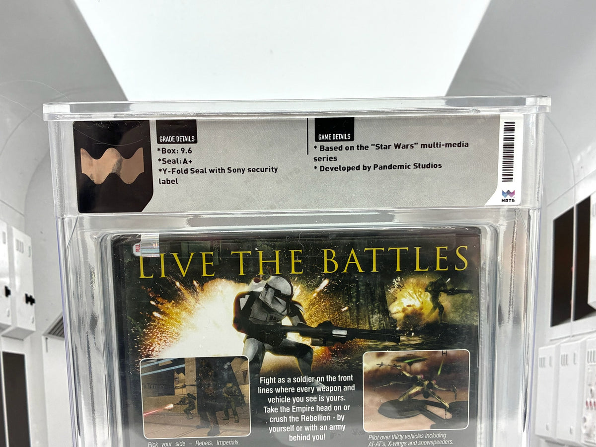 SEALED Playstation 2 GAME PS2 STAR WARS BATTLEFRONT CGC 9.6 A+ SEAL