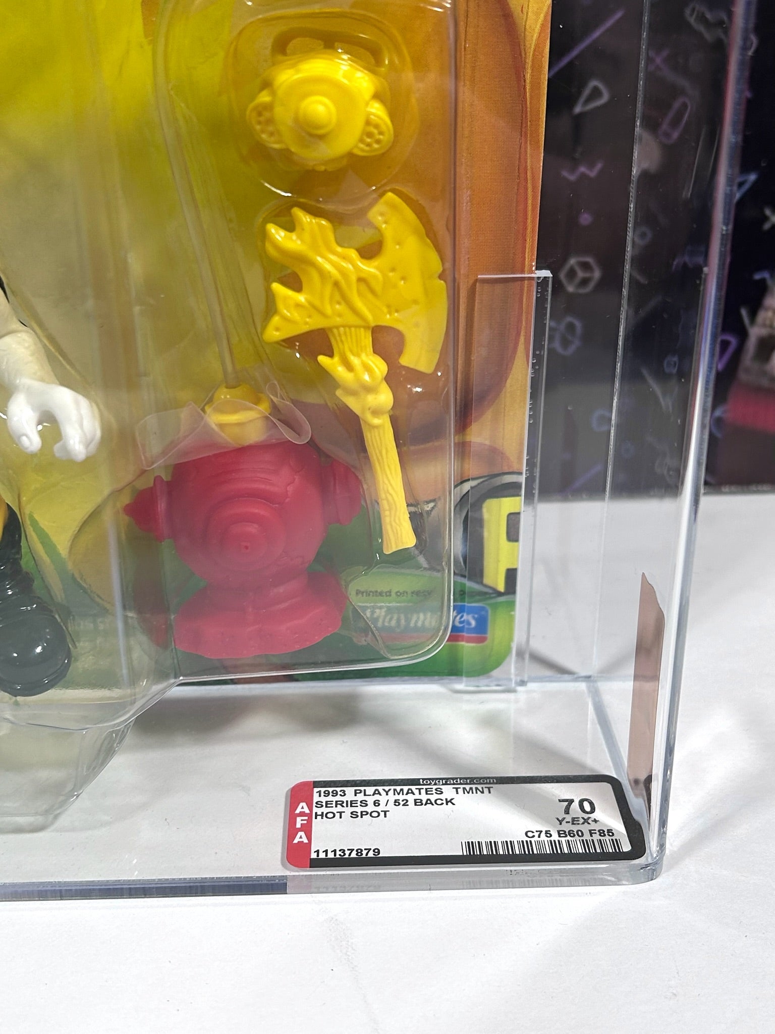 Vintage 1993 TMNT MOC HOT SPOT Graded AFA 70 Playmates