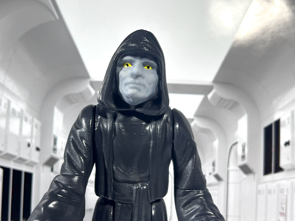 Star Wars Custom Vintage Kenner Style 11" EMPEROR Action Figure 3D Print