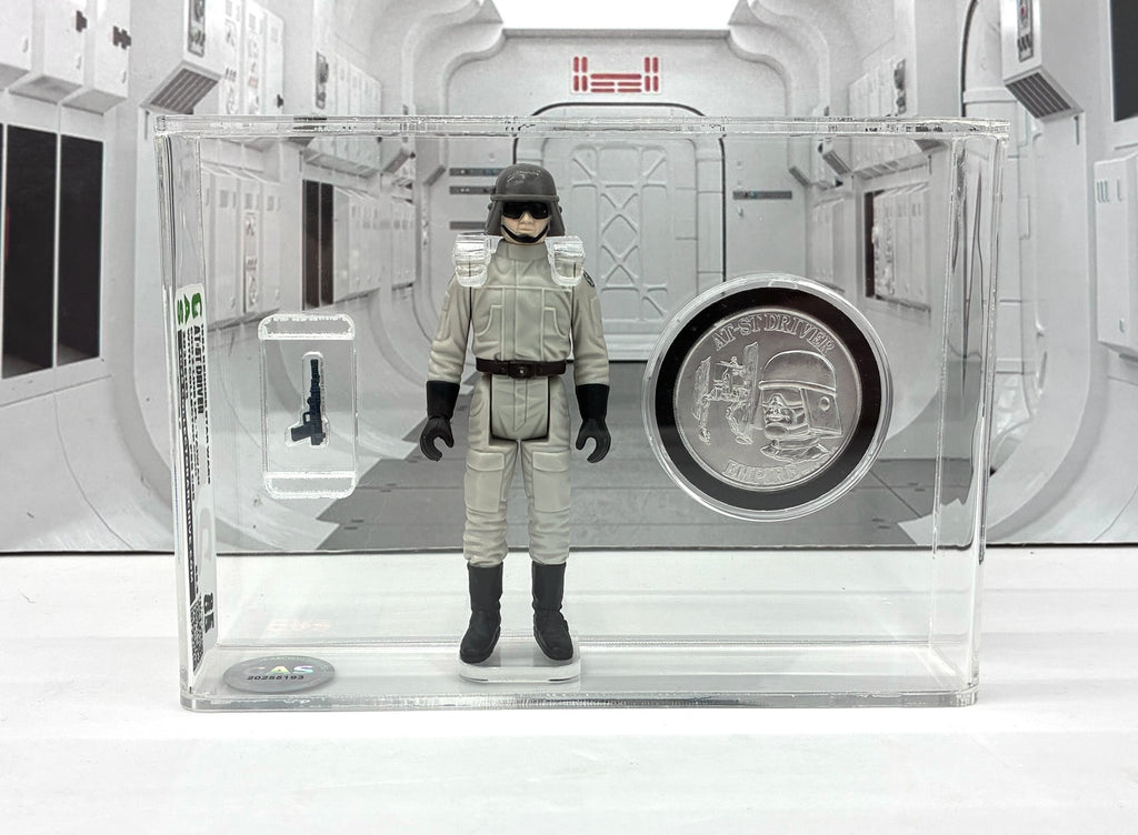 Vintage Star Wars AT-ST Driver Last 17 Power of the Force CAS 85
