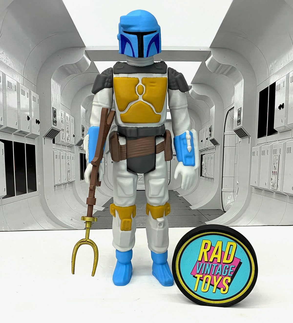 Star Wars Custom Kenner Style 11" Boba Fett Holiday Special/Droids 3D Printed Figure