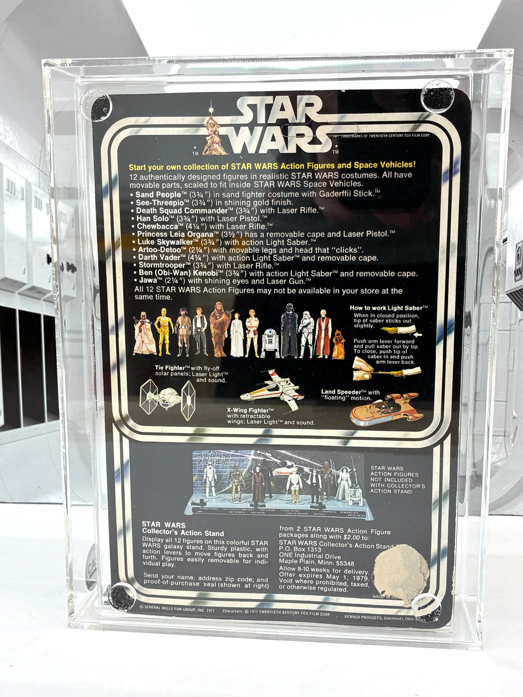 STAR WARS Kenner 1977 R2-D2 Figure LOOSE GRADED CAS 75 VINTAGE