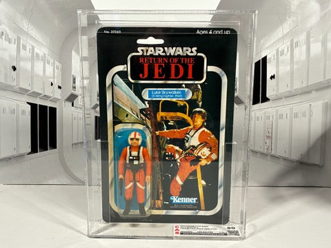 Vintage Star Wars 1983 ROTJ Luke Skywalker X-Wing Pilot MOC CAS Graded 80