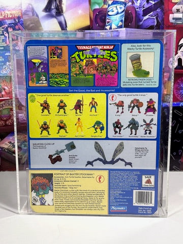 Vintage 1989 TMNT MOC BAXTER STOCKMAN 14 Back Series 2 Graded UKG 85 Playmates