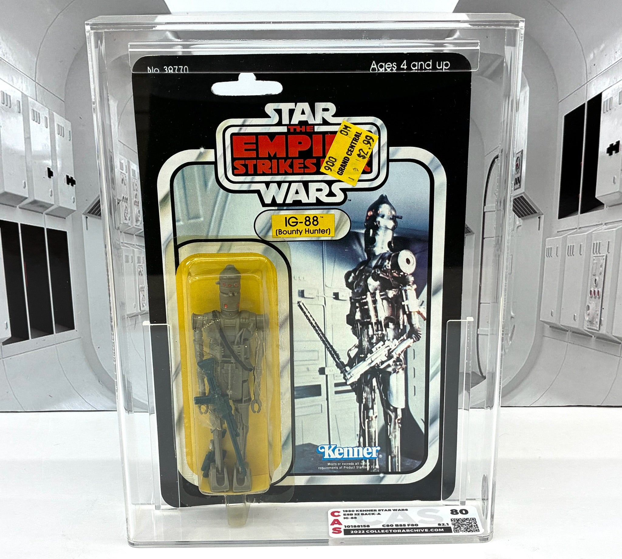 Vintage Star Wars 1980 Kenner IG-88 MOC ESB 32A CAS Graded 80