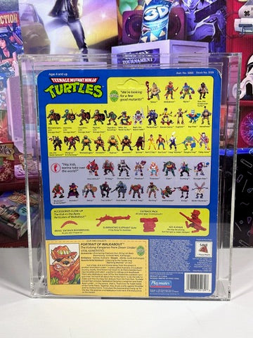 Vintage 1991 TMNT MOC WALKABOUT 46 Back Series 4 Graded CAS 80 Playmates