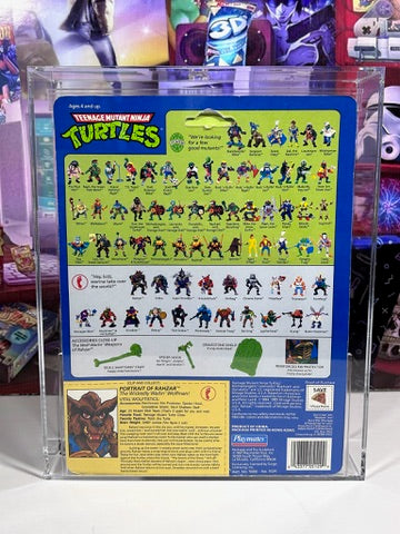 Vintage 1992 TMNT MOC RAHZAR Black Nose Graded AFA 80+ Playmates