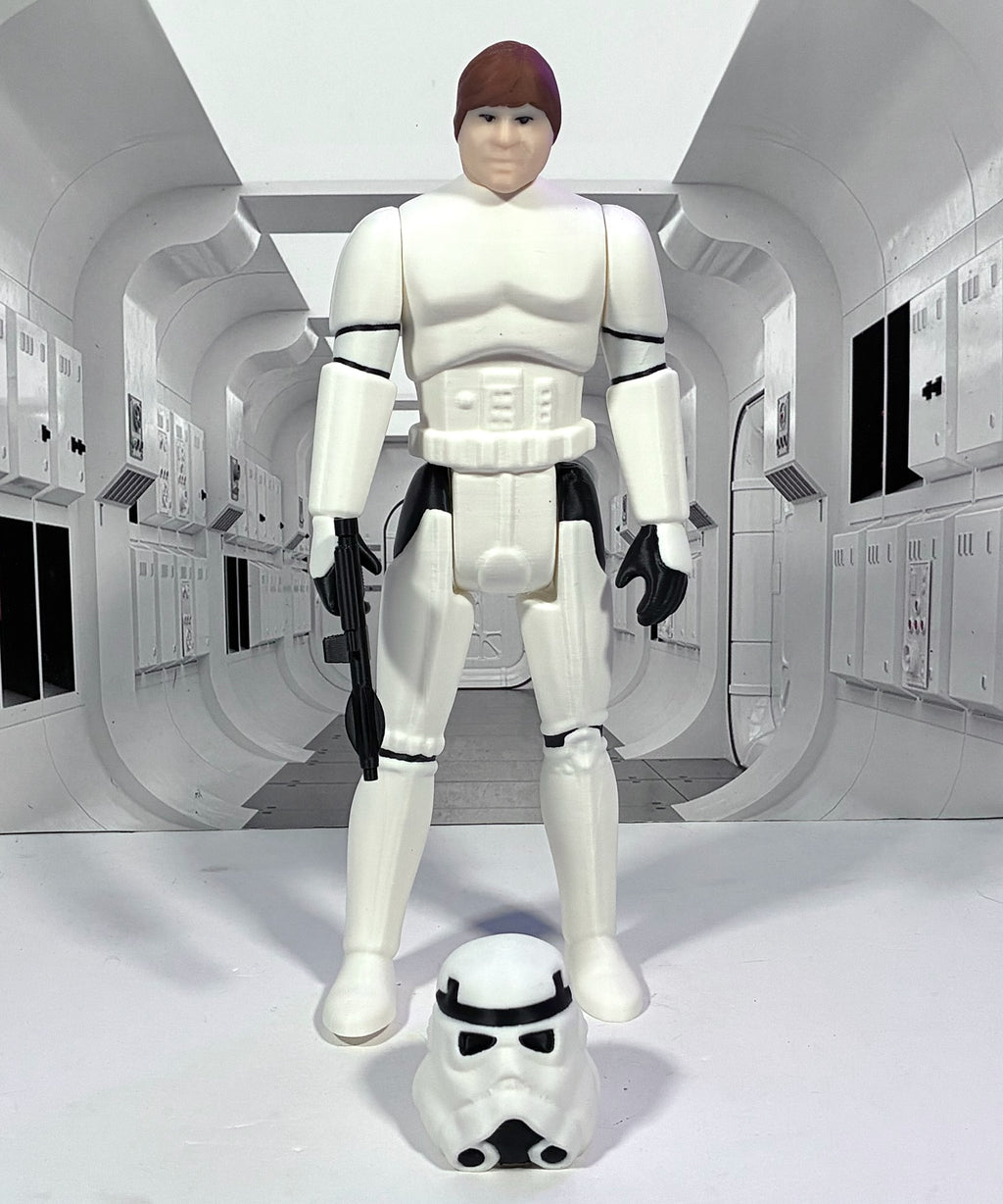 Star Wars Custom Kenner Style 11" LUKE SKYWALKER STORMTROOPER Figure 3D Print