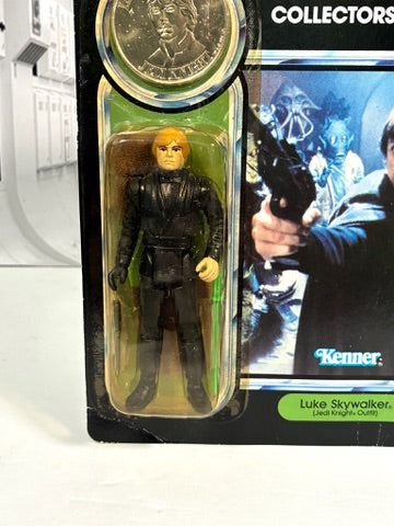 Vintage Star Wars 1984 Kenner LUKE SKYWALKER JEDI POTF MOC with Coin
