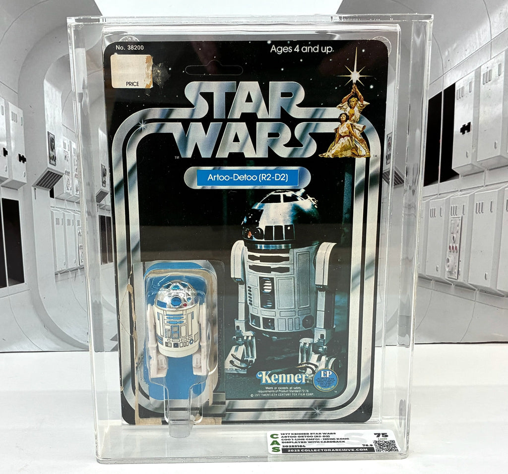 STAR WARS Kenner 1977 R2-D2 Figure LOOSE GRADED CAS 75 VINTAGE