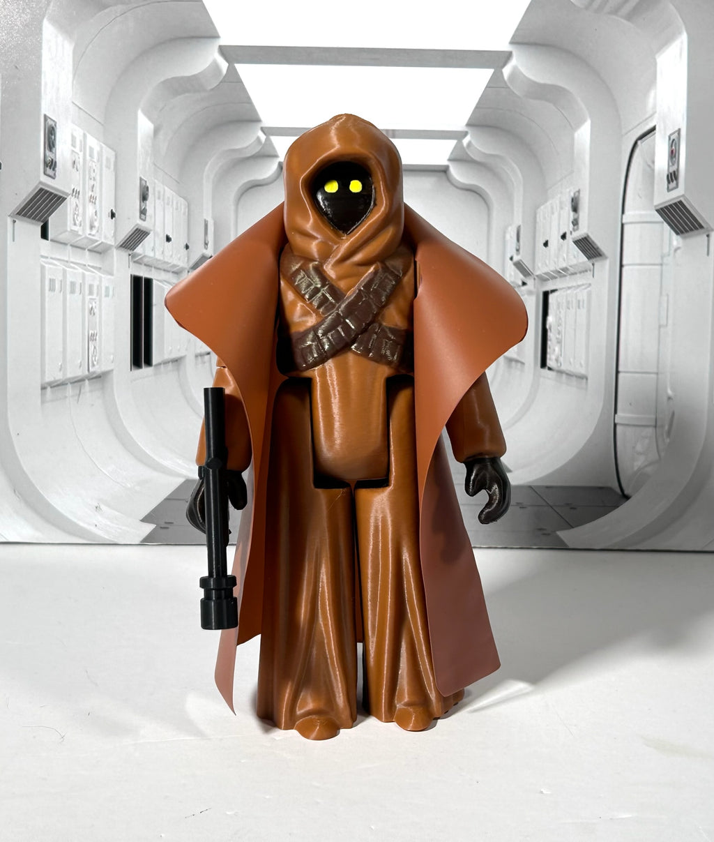 Star Wars Custom Kenner Style 7" JAWA VINYL CAPE 3D Printed Figure