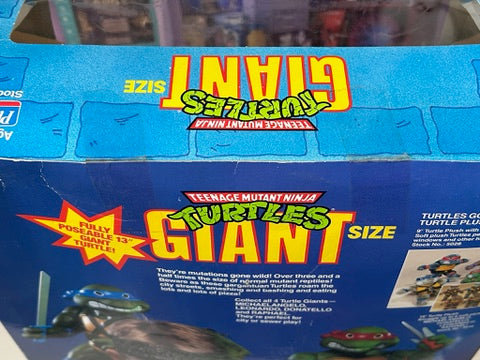 1989 Vintage TMNT GIANT Turtles Raphael Playmates SEALED