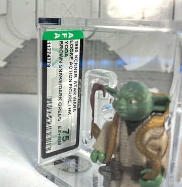 STAR WARS Kenner 1980 YODA Brown Snake Figure GRADED AFA 75 VINTAGE